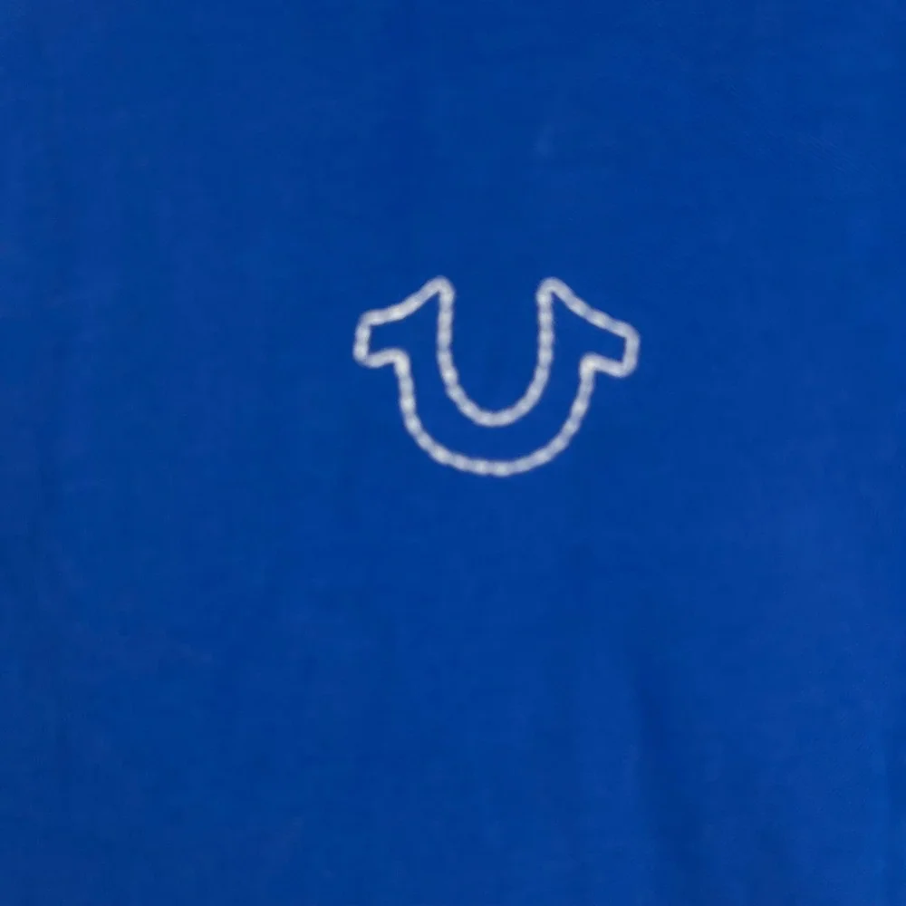 True Religion Mens Royal Blue Contrast Stitch Horseshoe Polo Shirt 3XL